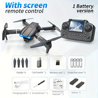 Foldable Dual-Camera 4K Drone with Live Screen Remote