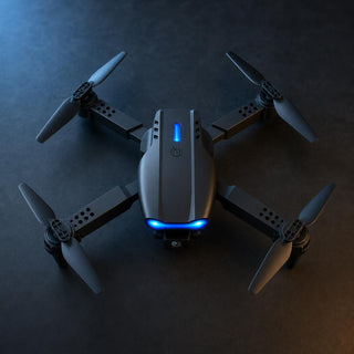 SkyMaster Pro X1 drone seen from above with arms in an X